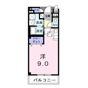 ワンルーム 間取り図