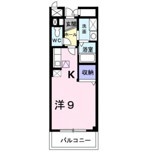 1K 間取り図