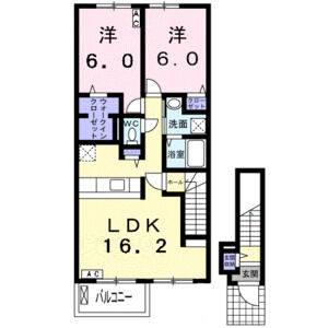 2LDK 間取り図