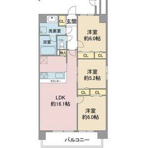 3LDK 間取り図