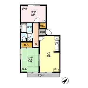 2DK 間取り図