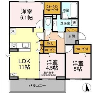 3LDK 間取り図