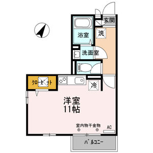 ワンルーム 間取り図