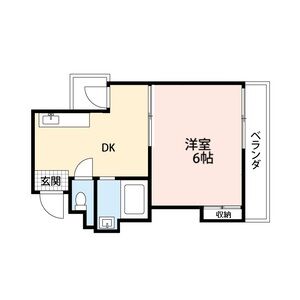 1DK 間取り図