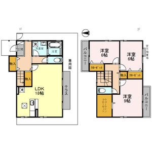 3LDK 間取り図