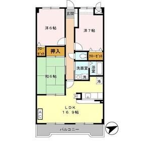 3LDK 間取り図
