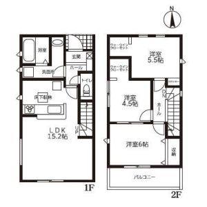 3LDK 間取り図