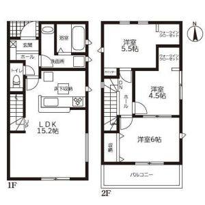 3LDK 間取り図