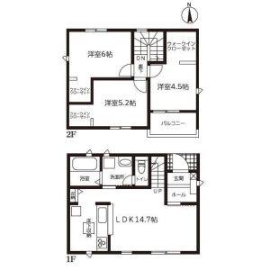 3LDK 間取り図
