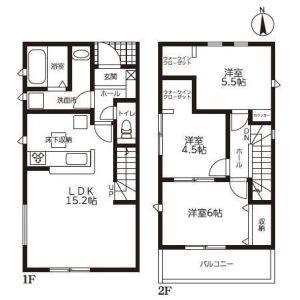 3LDK 間取り図