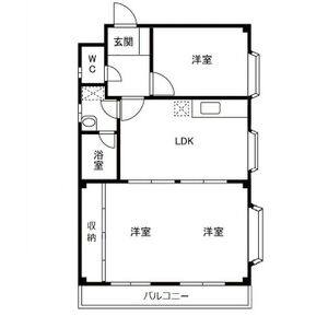 2LDK 間取り図