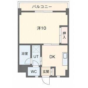 1DK 間取り図