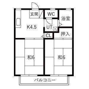 2K 間取り図