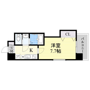 1K 間取り図