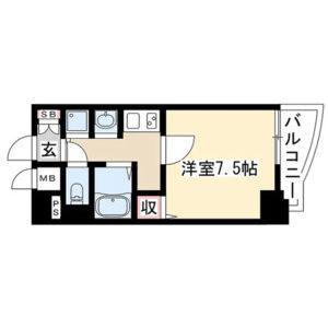 1K 間取り図