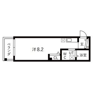 ワンルーム 間取り図