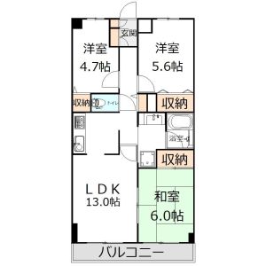 3LDK 間取り図