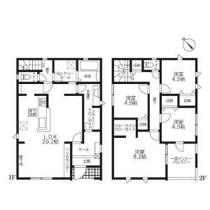 4LDK 間取り図