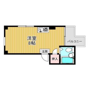 ワンルーム 間取り図
