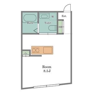 ワンルーム 間取り図