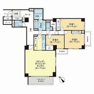3LDK 間取り図
