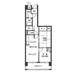 2DK 間取り図