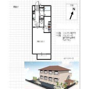 1K 間取り図