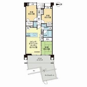 3LDK 間取り図