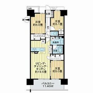3LDK 間取り図