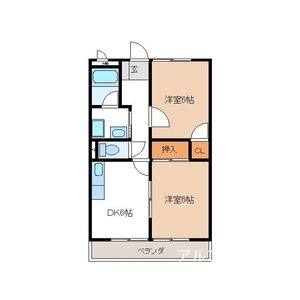 2DK 間取り図