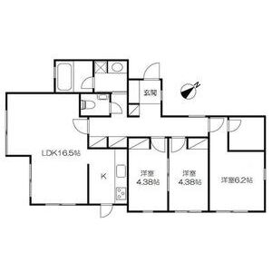 3LDK 間取り図