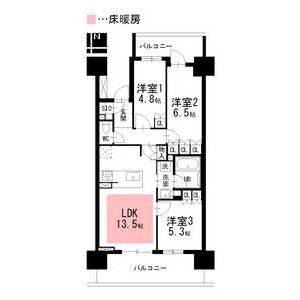 3LDK 間取り図