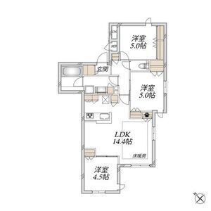 3LDK 間取り図