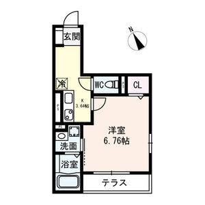 1K 間取り図