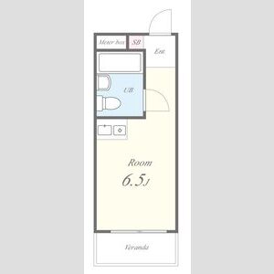 ワンルーム 間取り図