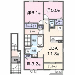 3LDK 間取り図