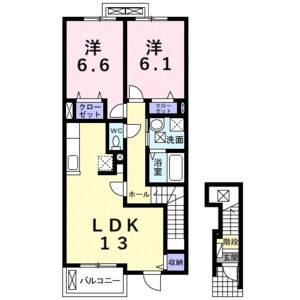 2LDK 間取り図