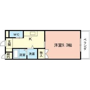1K 間取り図