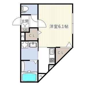 1K 間取り図