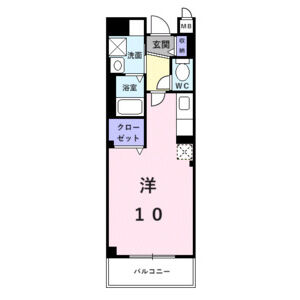 ワンルーム 間取り図