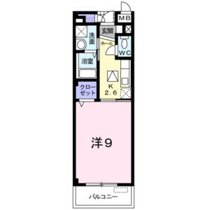 1K 間取り図