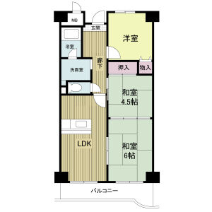 3DK 間取り図