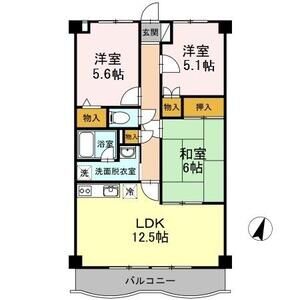3LDK 間取り図