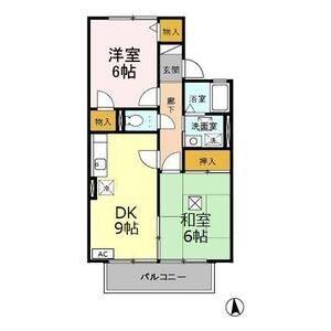 2DK 間取り図