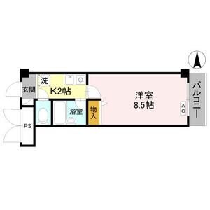 1K 間取り図