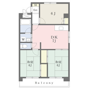 3DK 間取り図