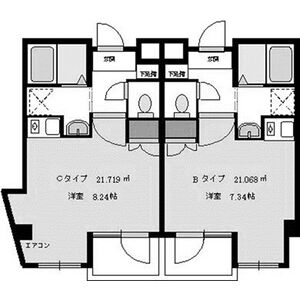 ワンルーム 間取り図
