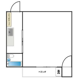 1K 間取り図