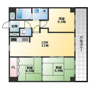 3LDK 間取り図