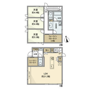 3LDK 間取り図